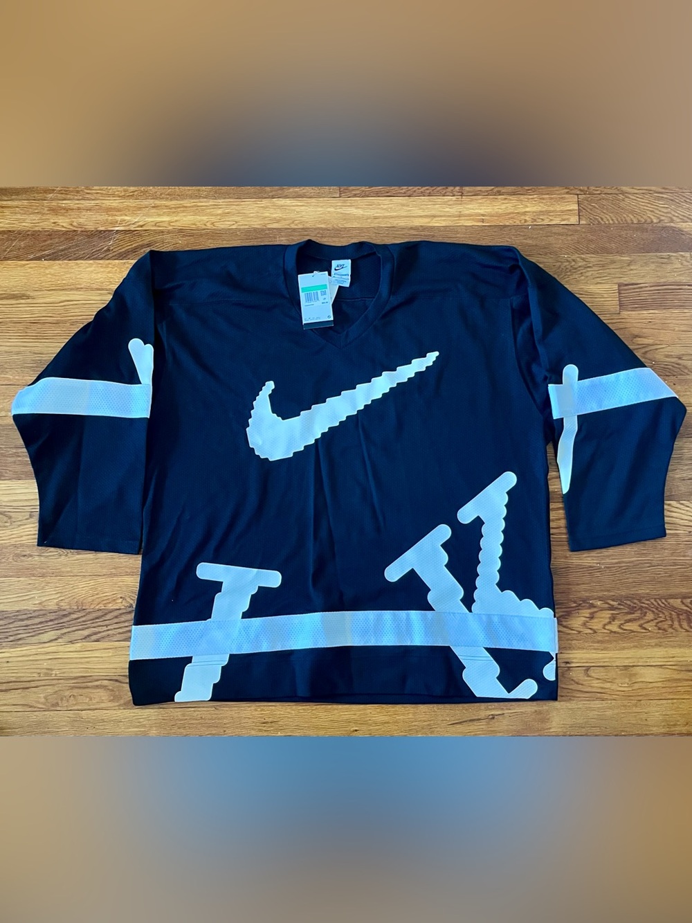 Nike Sportswear Club Oversized Fit Black Hockey Jersey Sweater HV1137 Men’s XL